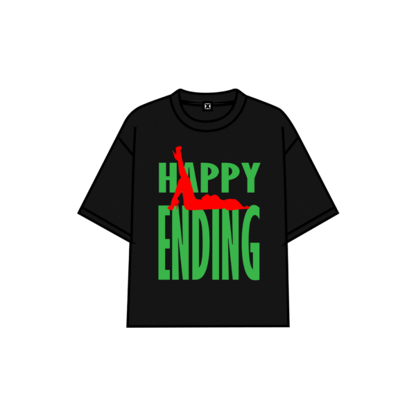 XPLOREFW HAPPY ENDING BLACK TEE