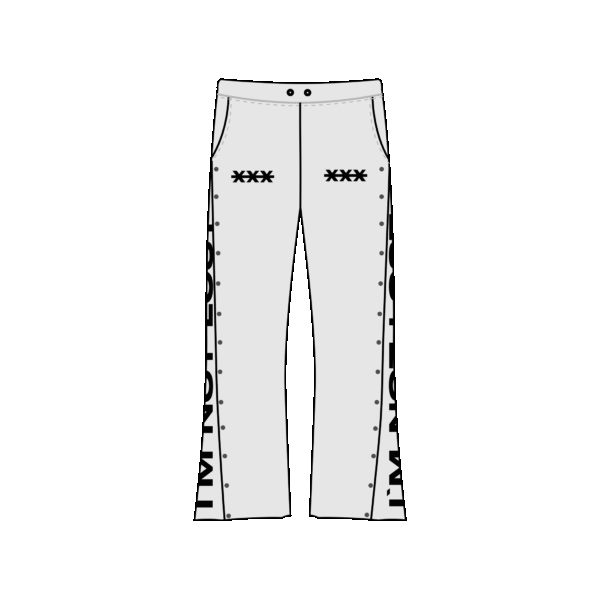 XPLOREFW I'M NOT LOST STUD PANTS GREY