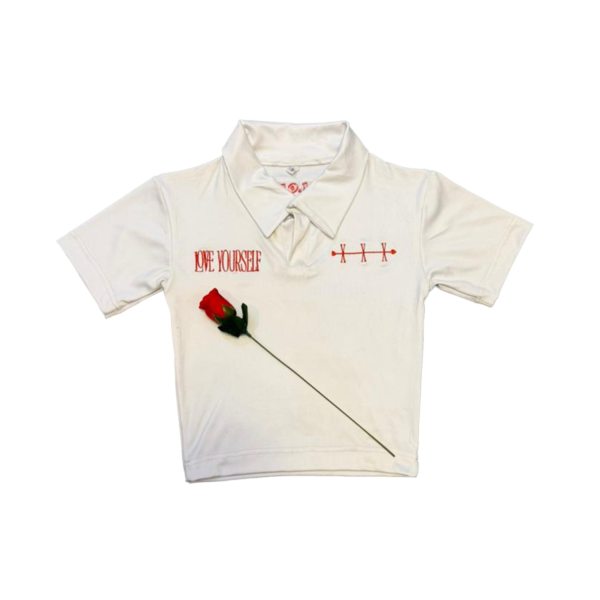 LOVE YOURSELF FITTED POLO