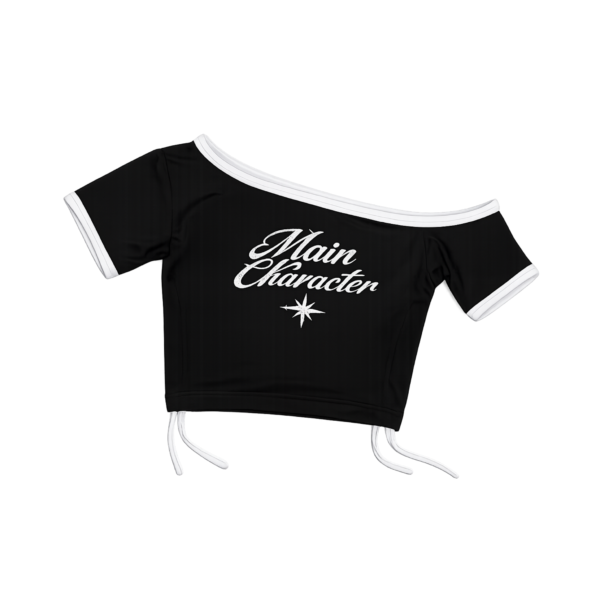 XPLOREFW MAIN CHARACTER OFF SHOULDER TOP (BLACK)